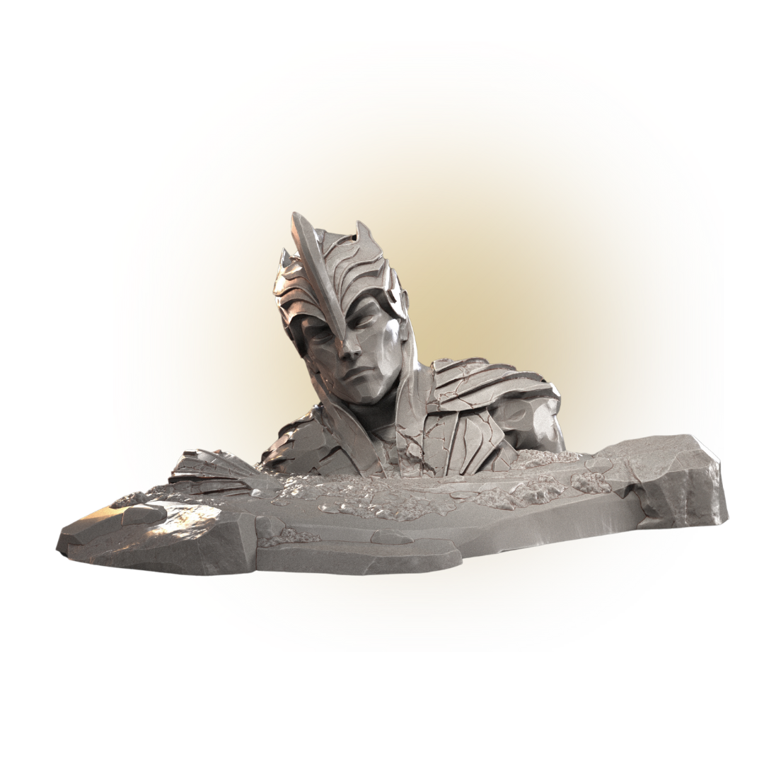 Hill with giant elf statue_