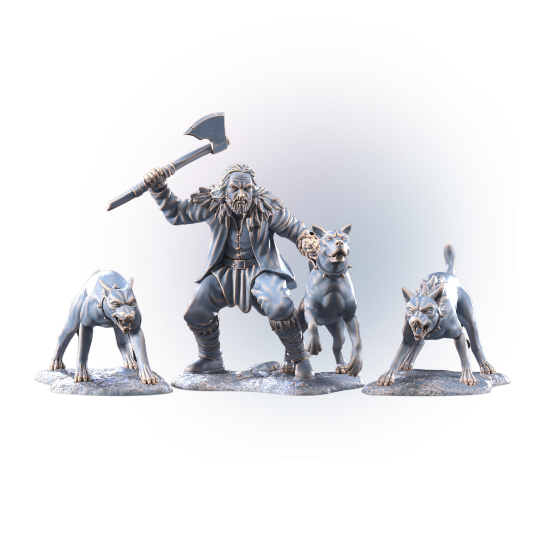 Fellmount Reavers_ Dog Trainer with dogs