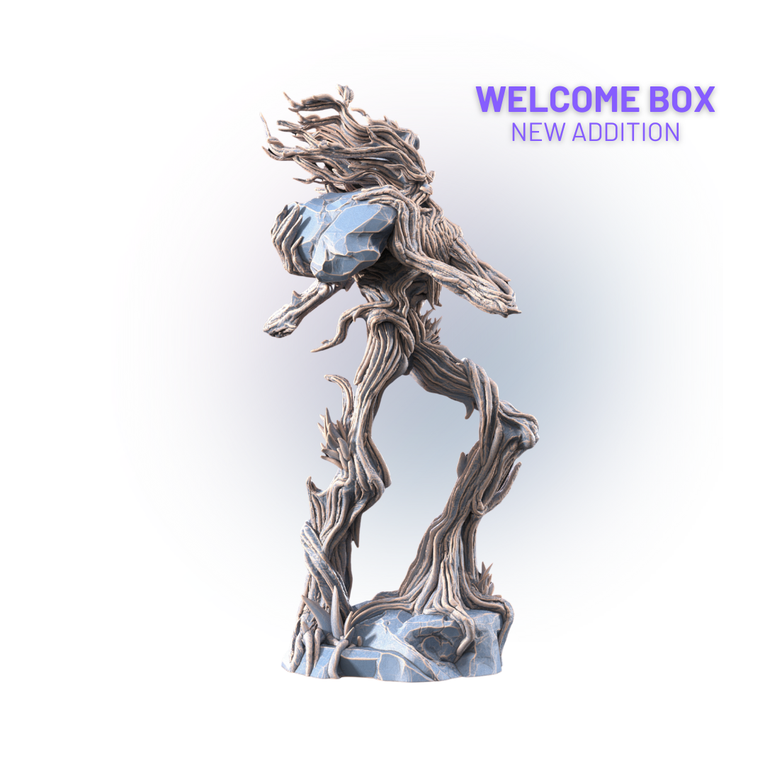 Welcome Box_ Tree Walker throwing rock