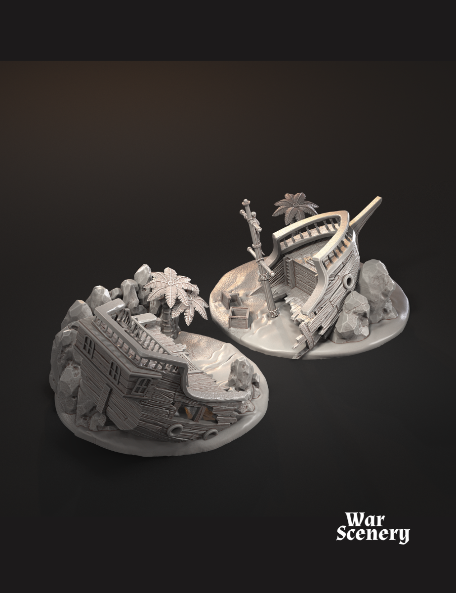 Pirate Ship destroyed 1