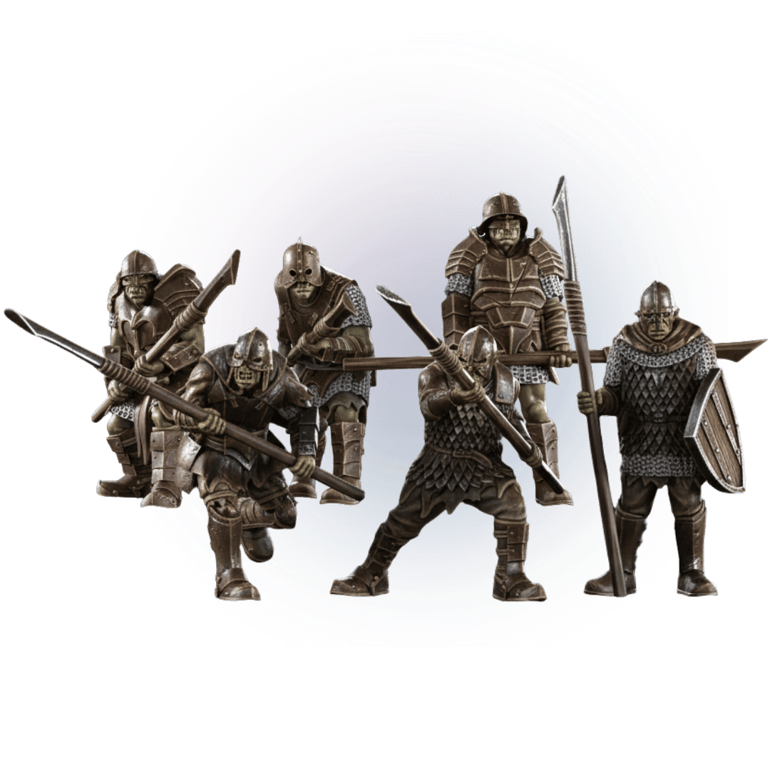 6x Morlok Orcs with Spears