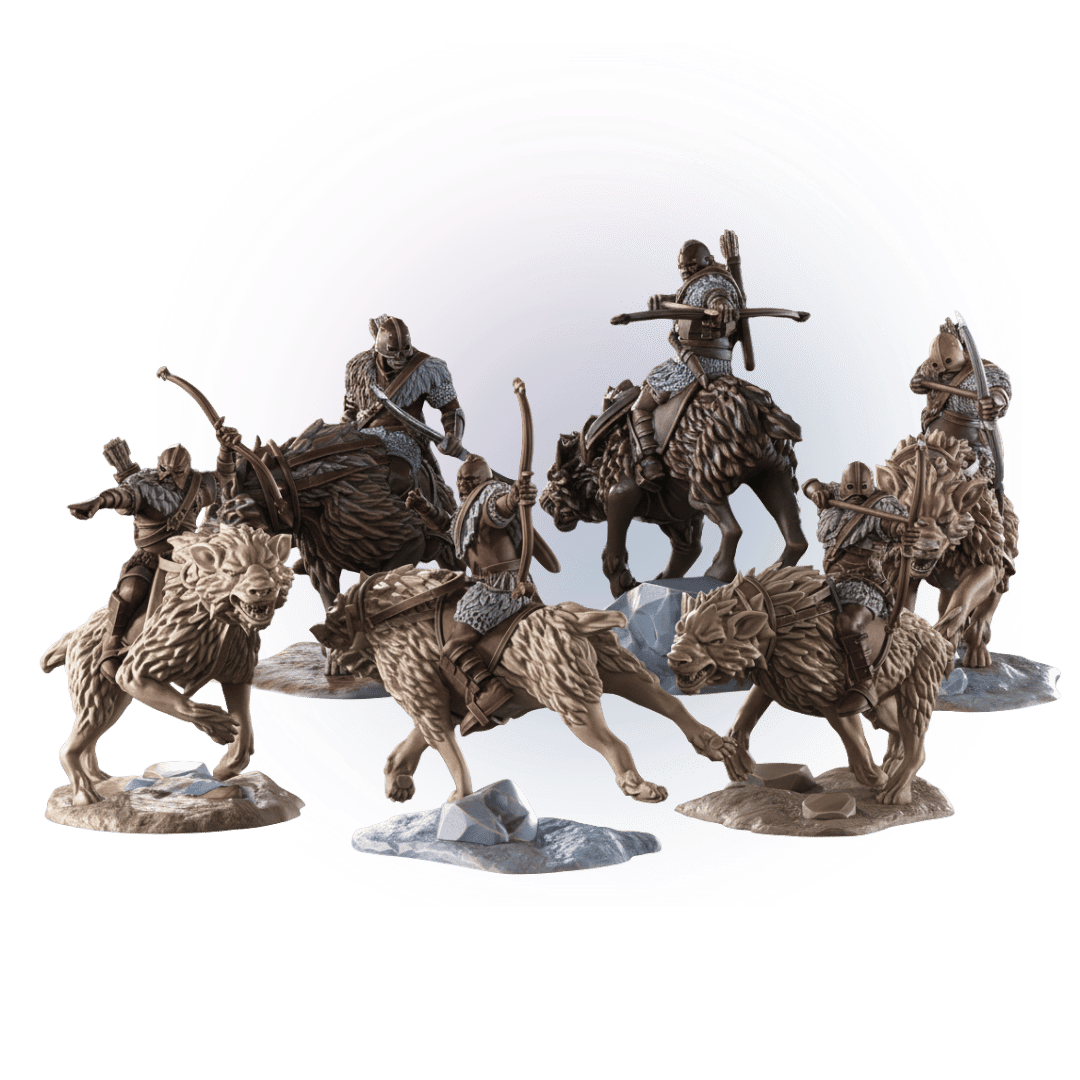 6x Morlok Warg Riders (Bow)