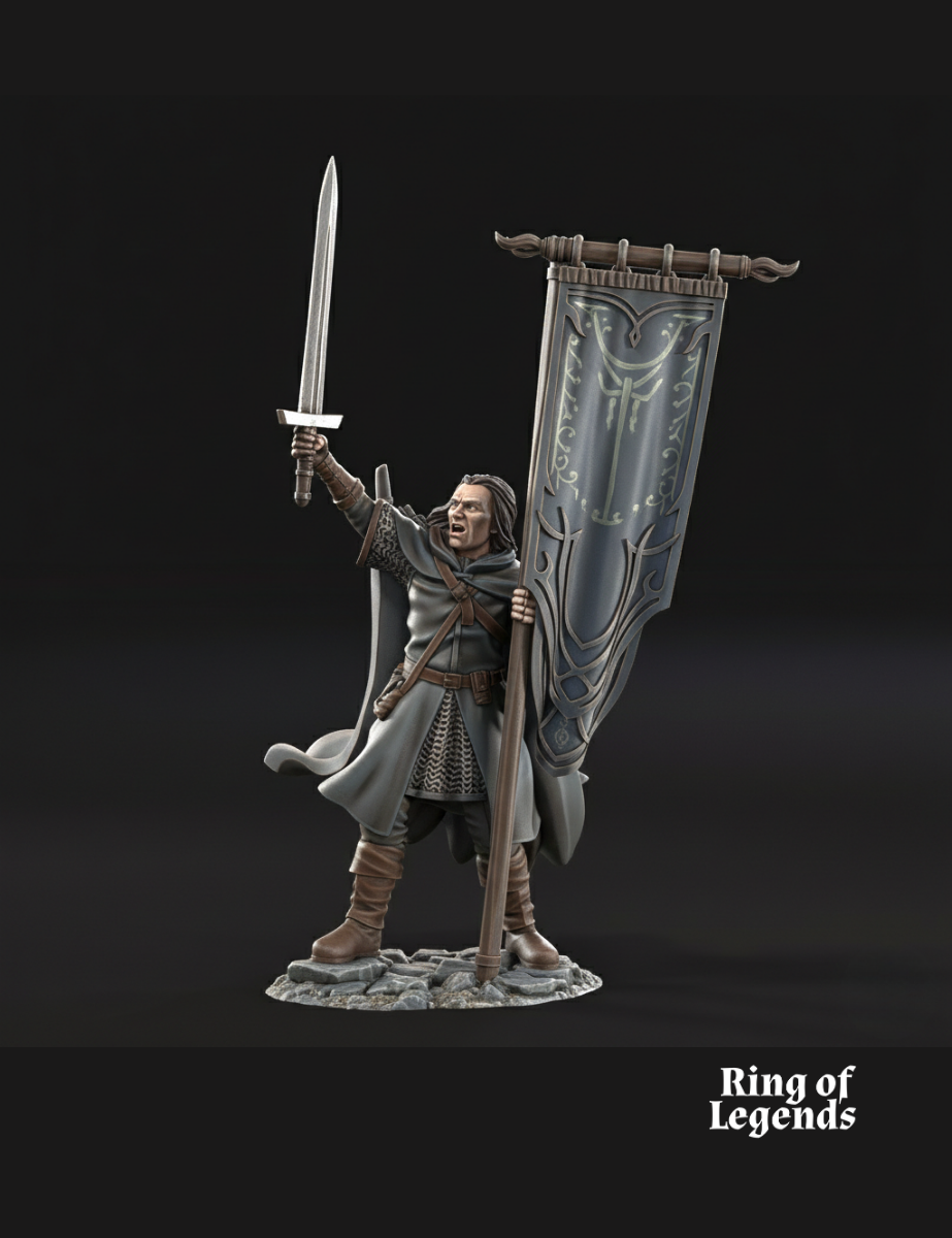 Heir's Cousin with banner