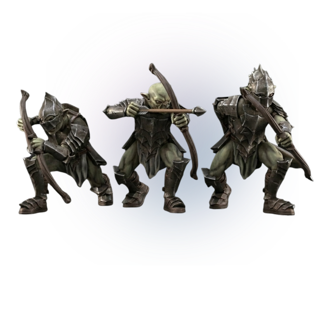 Goblins of the cave [Non-escenic base]_ 3 with bows