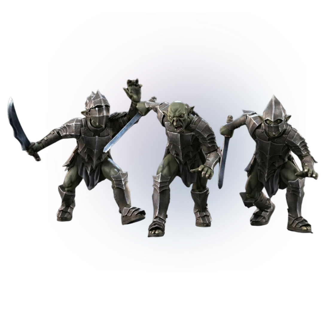 Goblins of the cave [Non-escenic base]_ 3 with sword