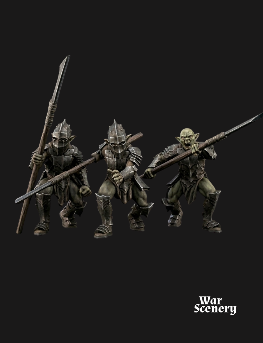 3x Goblins with spear – Non-escenic base