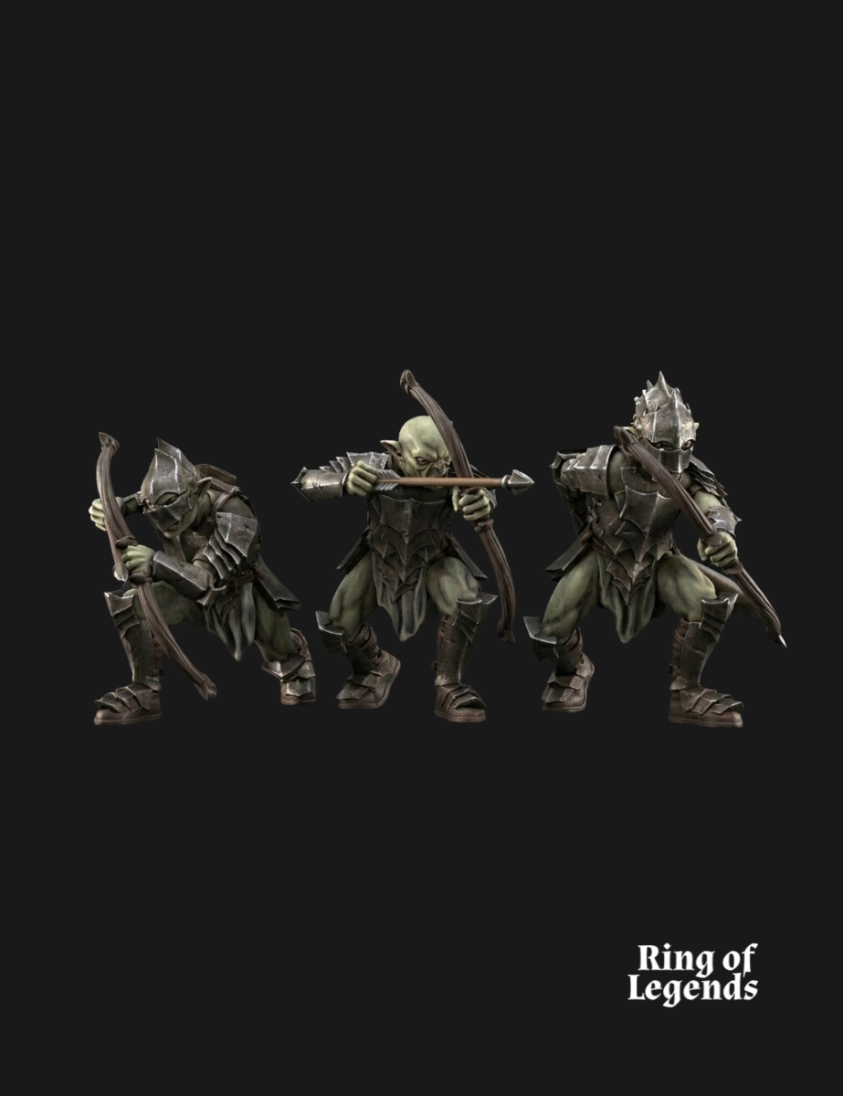 3x Goblins with bow – Non-escenic base
