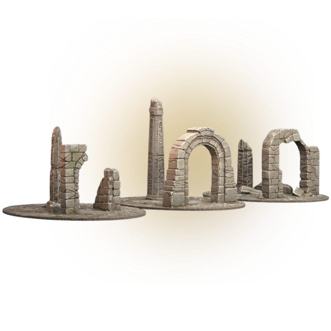 3x Ancient Ruins