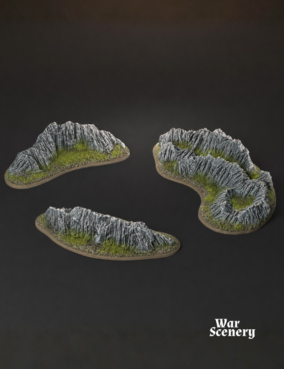 Rugged cliffs