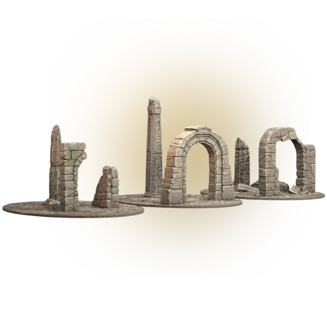 Scenery_ 3x Ancient Ruins