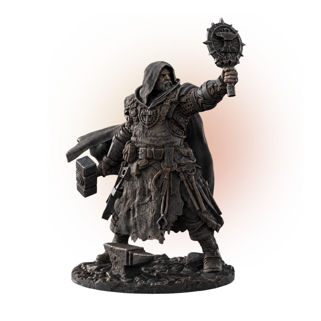 Heores_ Brother Ardan, Cleric of the Cold Anvil