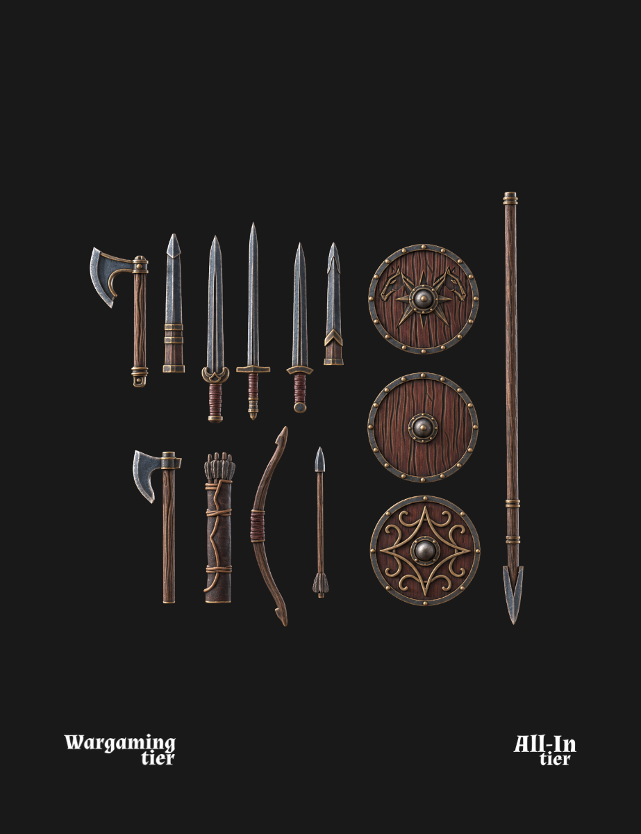 West Humans Weapon set